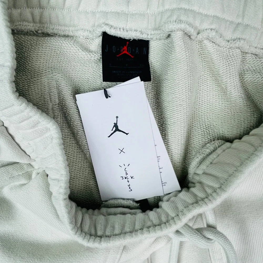 Jordan Sweatpants Mens S DZ5508-072 Light Bone Cactus Jack Travis Scott New
